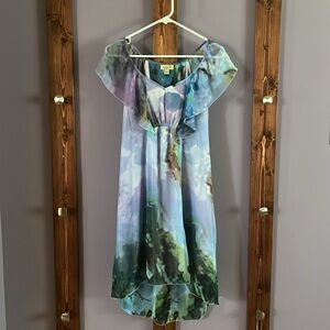 One World watercolor dress